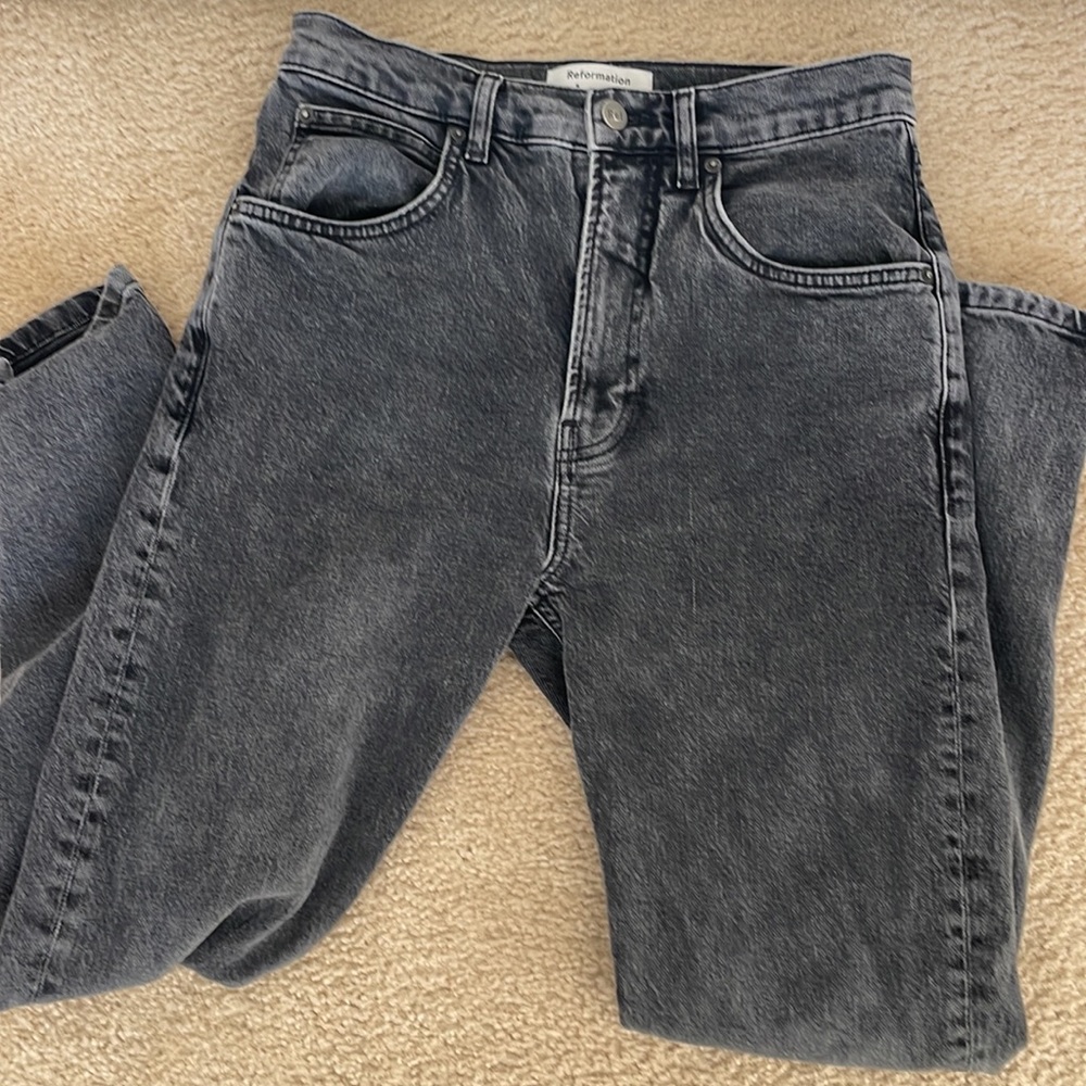 Reformation 80’s Ultra High Cigarette Jeans Size 27